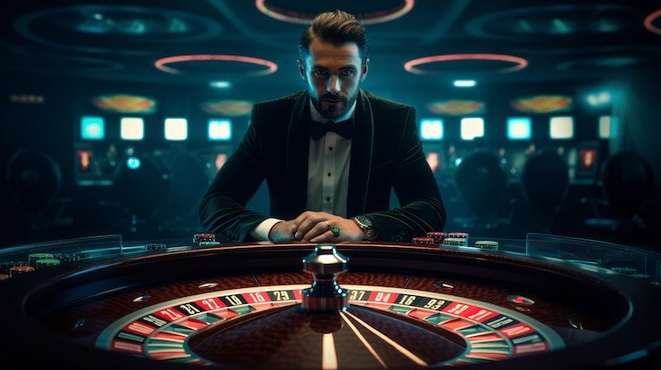 Live dealer table and slot game interface